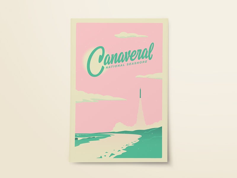 Canaveral National Seashore Type Hike Poster