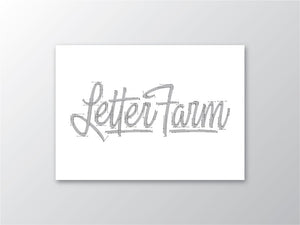 LetterFarm Beziers Letterpress Print